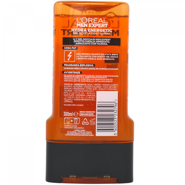 L'Oreal Expert Men Hydra Energetic Body Wash 300ml