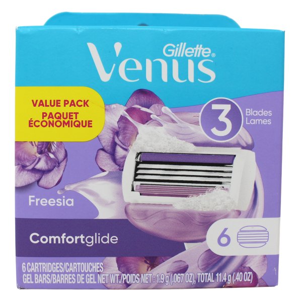 Gillette Venus 6carts Comfortglide Freesia