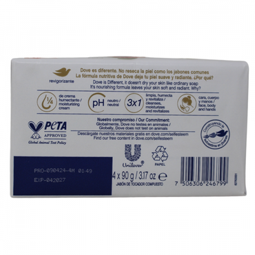 Dove Bar Soap Revive Pomegranate 4ct 90g
