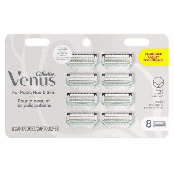 Gillette Venus 8carts For Pubic Hair And Skin