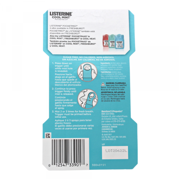 Listerine Pocket Mist Cool Mint 7.7ml