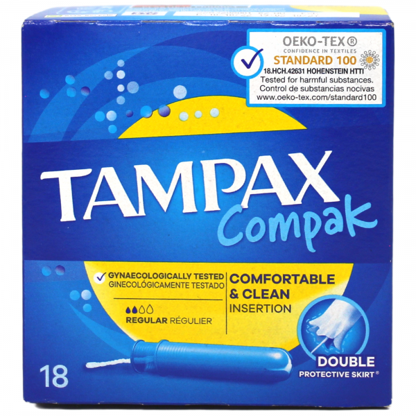 Tampax Compak Tampons Regular 18CT