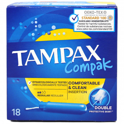 Tampax Compak Tampons Regular 18CT