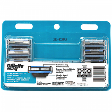 Gillette Mach 3 12Cartridges Carded