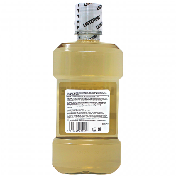 Listerine Mouthwash Fresh Lime & Mint 500ml