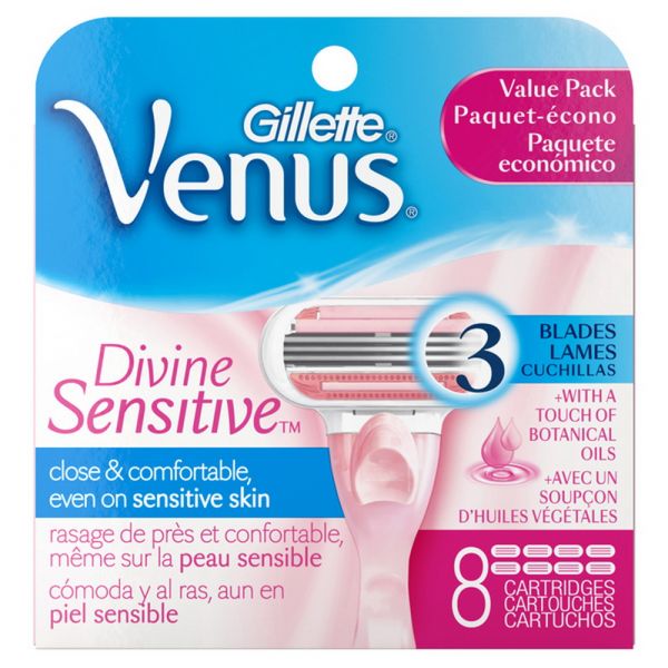 Gillette Venus 8carts Divine Sensitive