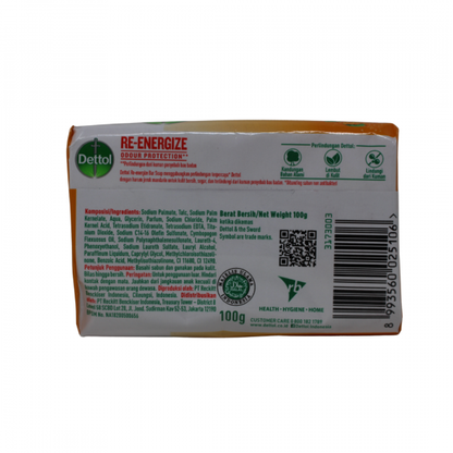Dettol Bar Soap Re-Energize 100g