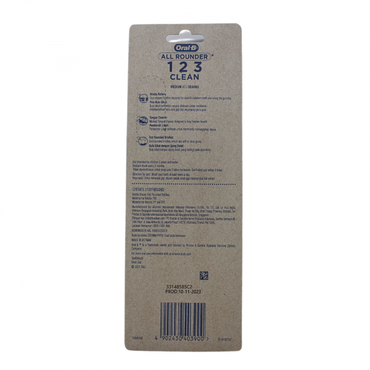 Oral-B Toothbrush Medium All Rounder 3pk
