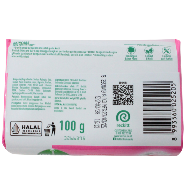 Dettol Bar Soap Skin Care 100g
