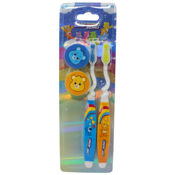 Care Bears Kids Toothbrush Soft with Cap 2CT