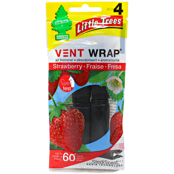 Little Trees Vent Wrap Strawberry 4ct