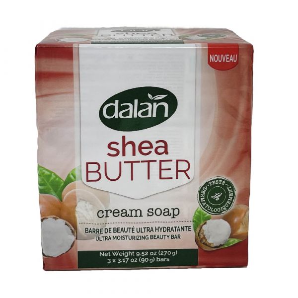 Dalan Cream Bar Soap Shea Butter 3ct 90g