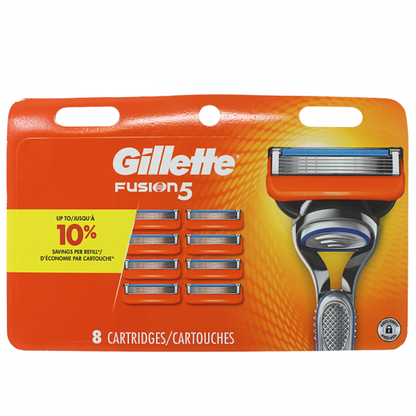 Gillette Fusion5 8 Cartridges Carded