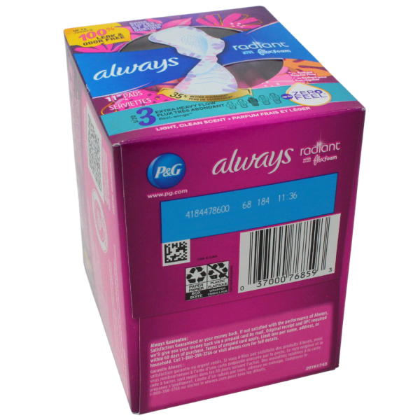 Always Infinity Pads Extra Heavy Size 3 11ct