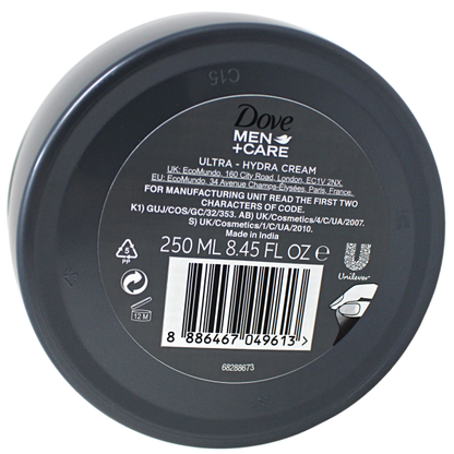Dove Cream 250ml Menandcare Ultra Hydra