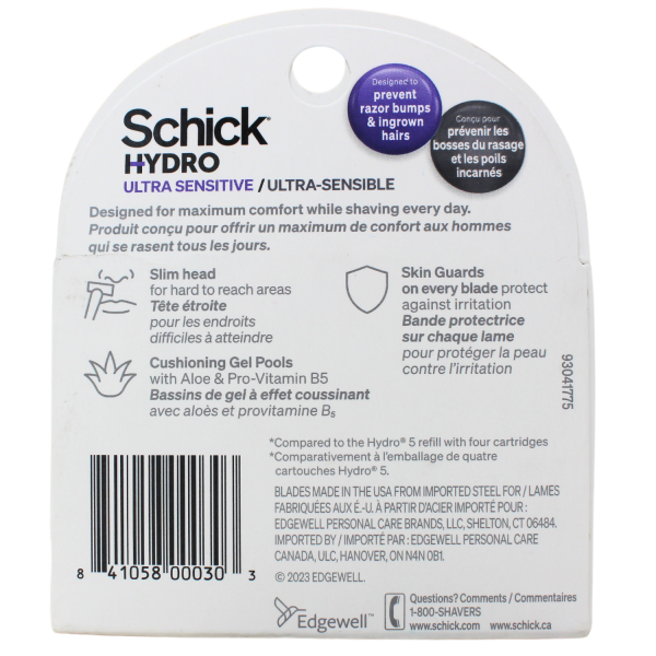 Schick Hydro 5carts Ultra Sensitive