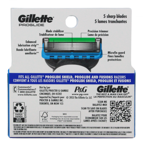 Gillette Fusion5 ProGlide 4Cartridges