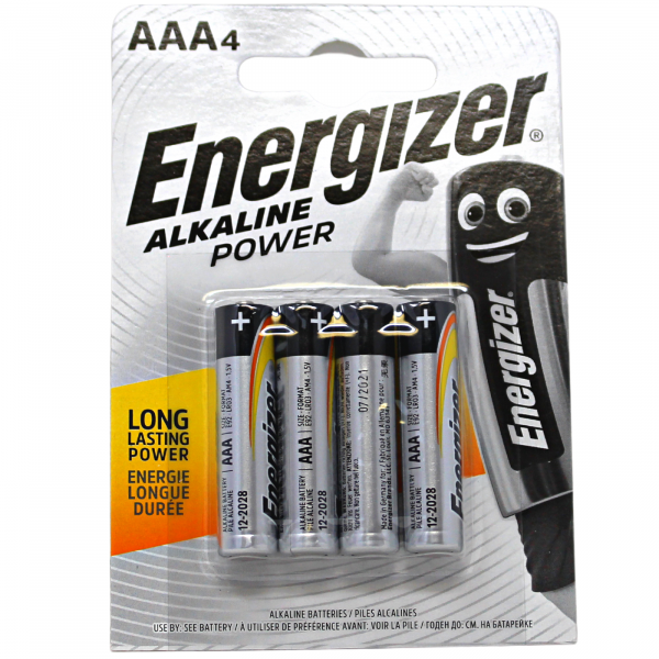 Energizer Alkaline Battery AAA 4ct