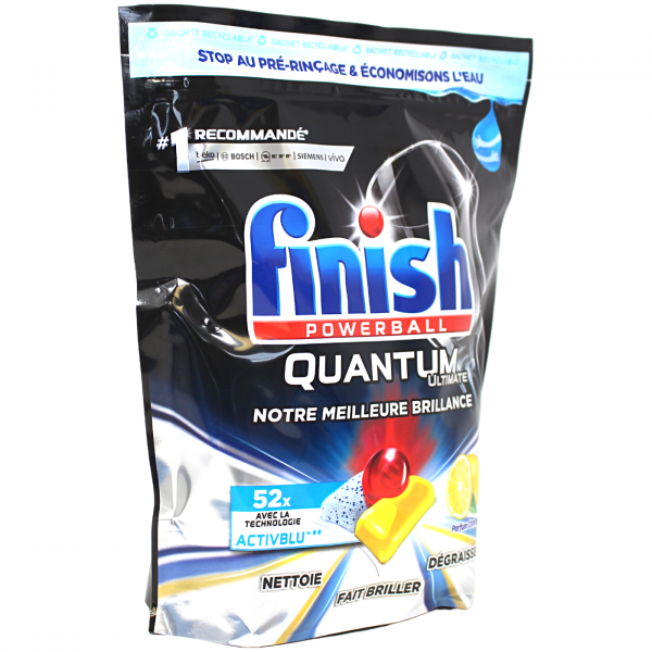 Finish Quantum Ultimate Lemon Tabs 52ct