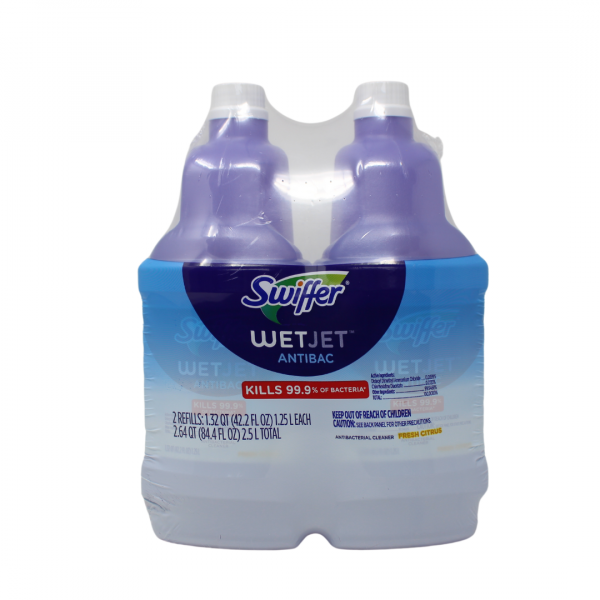 Swiffer WetJet Refill Fresh Citrus 2pk 1.25L