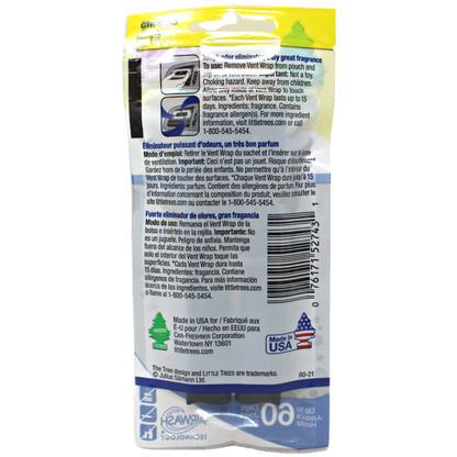 Little Trees Vent Wrap Odor Eliminator 4ct