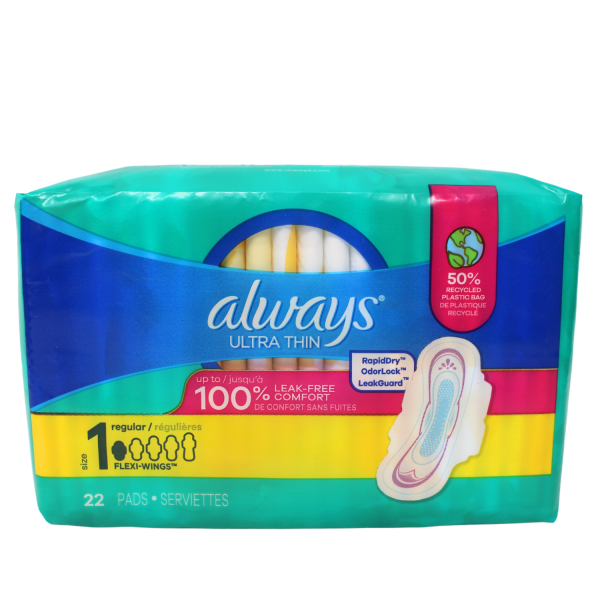 Always Ultra Pads Regular 22ct
