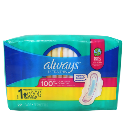Always Ultra Pads Regular 22ct