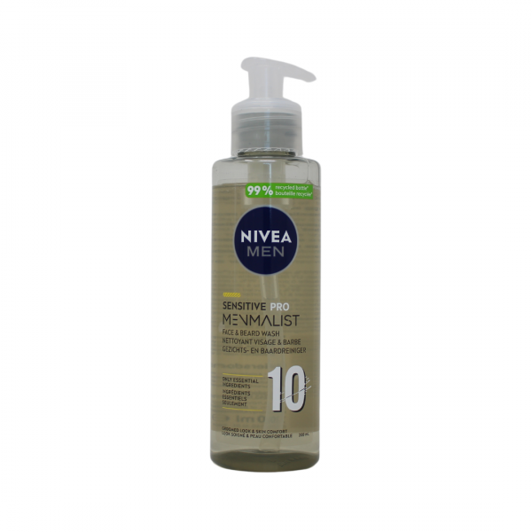 Nivea Men Face and Beard Wash Sensitive Pro 200mL