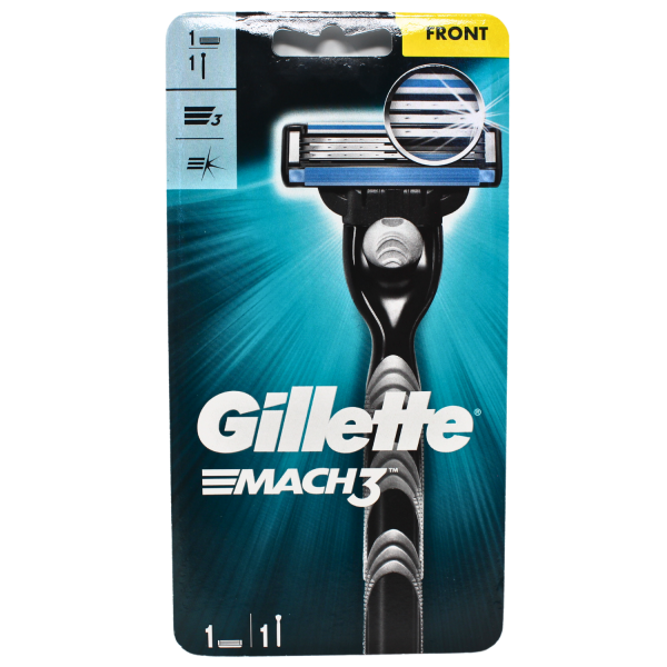 Gillette Mach 3 1Razor + 1Cartridges Carded