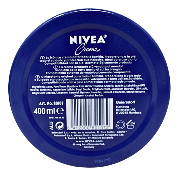 Nivea Cream 400ml Blue Tin
