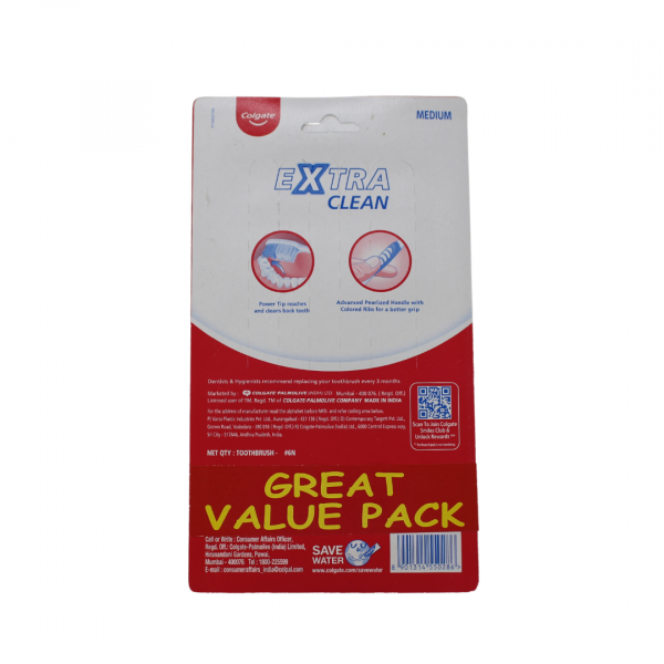 Colgate Toothbrush Extra Clean 6ct
