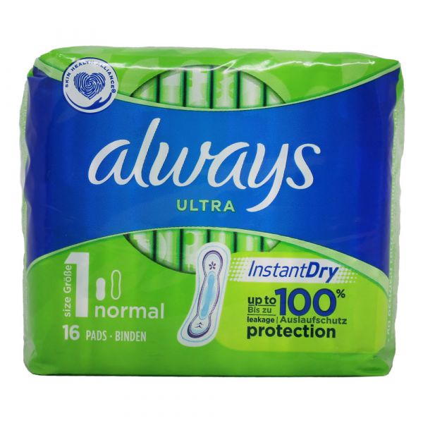 Always Ultra Pads Normal Size 1 16ct