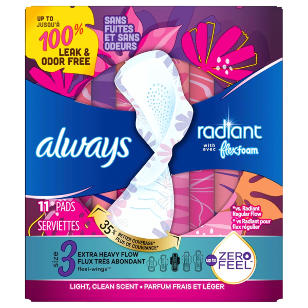 Always Infinity Pads Extra Heavy Size 3 11ct