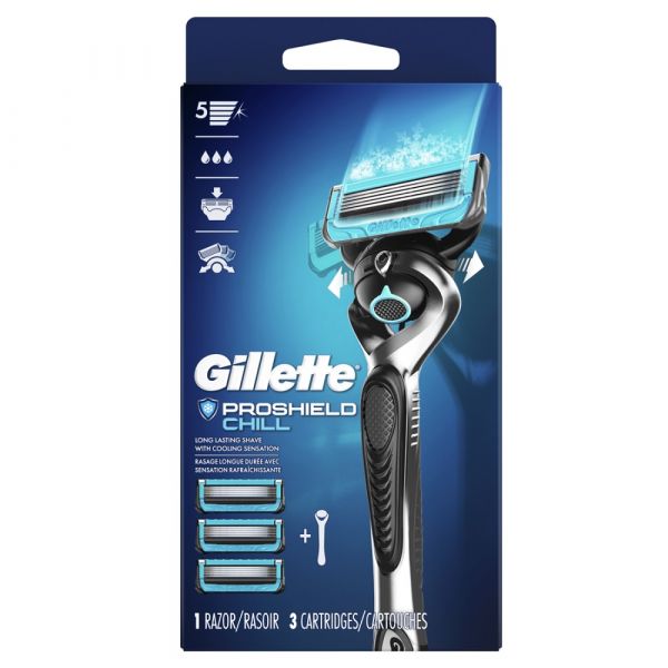 Gillette Fusion5 Proshield Chill 1Razor + 3Cartridges